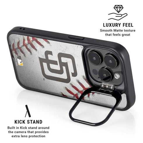 MLB San Diego Padres Game Ball iPhone 16 Pro Kickstand Case